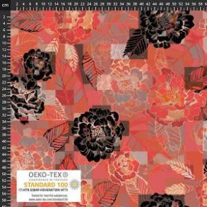 �kotex bomulds jersey, Blomster