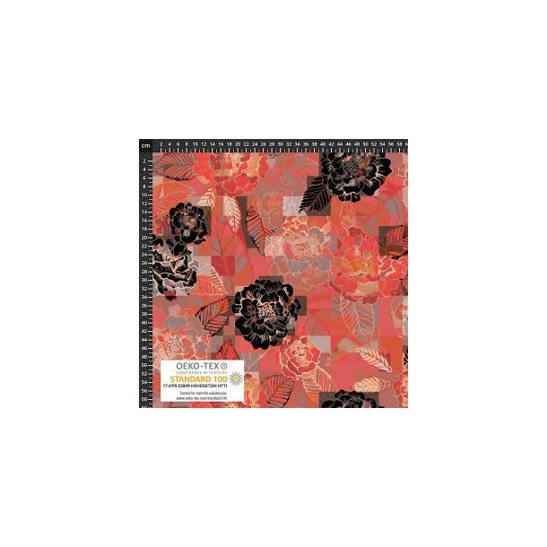 �kotex bomulds jersey, Blomster