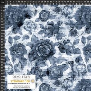 �kotex bomulds jersey, Blomster