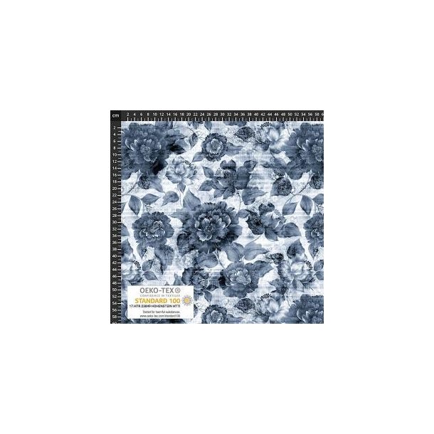 �kotex bomulds jersey, Blomster