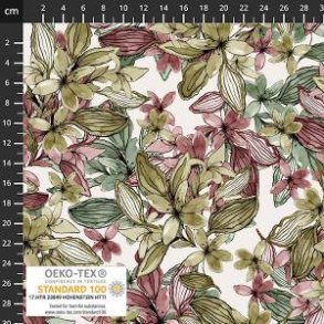 �kotex bomulds jersey, Blomster