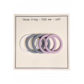 Silikone O-ringe Hvid/Lavendel/Gr�