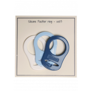 O-Ringe med adapter til sut Hvid/Babybl�/Jeansbl�