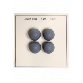 Silikoneperler Gr� 18 mm
