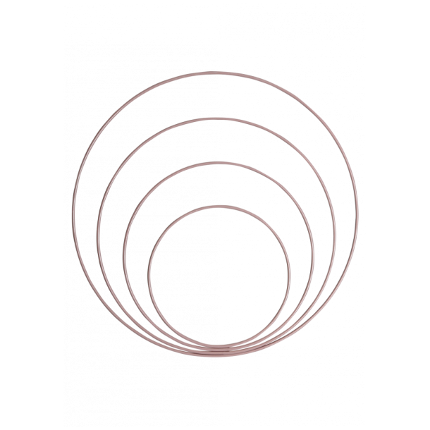 Metalringe Mix Vintage rose