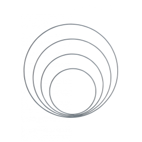 Metalringe mix Grey/blue