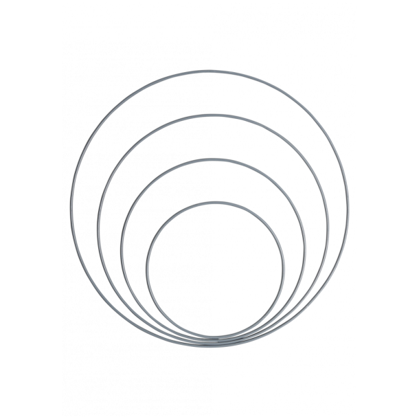 Metalringe mix Grey/blue