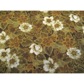 Gylden bomuld m/guld og print