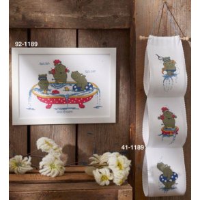 Flodheste til toiletpapir