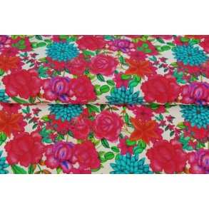�kotex bomulds jersey m/blomster