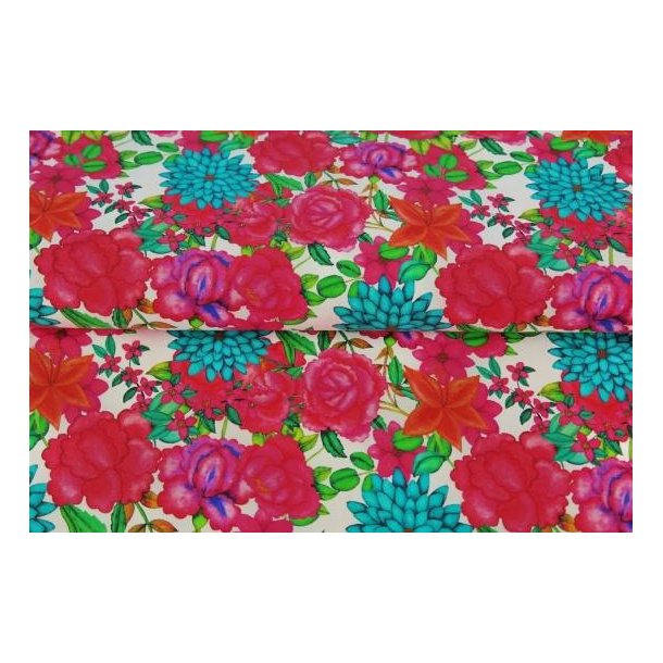 �kotex bomulds jersey m/blomster