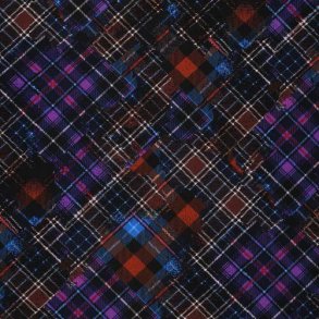 Viscose Spandex Check mix