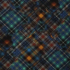 Viscose Spandex Check mix