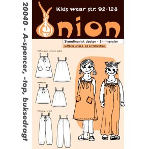 A-spencer, A-top og buksedragt 2-8 �r