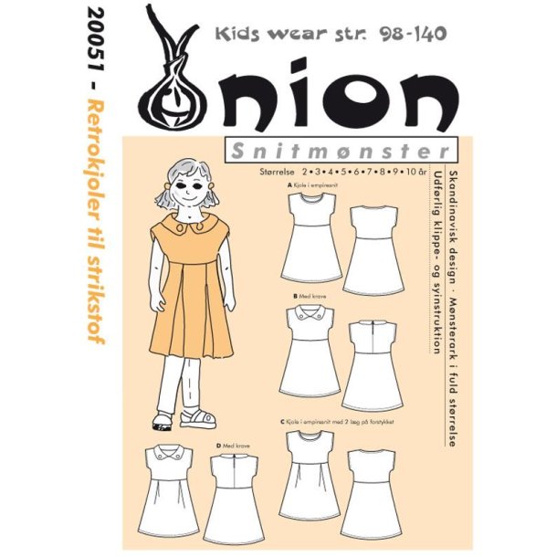 Retro-kjole str. 98-140