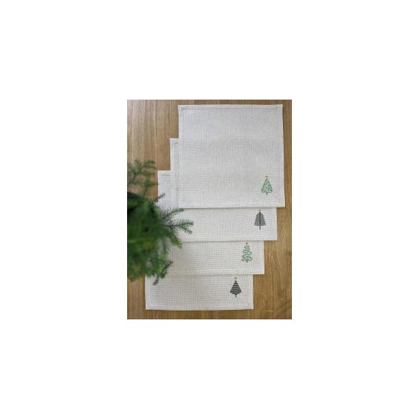Gr�n jul - servietter 4 stk