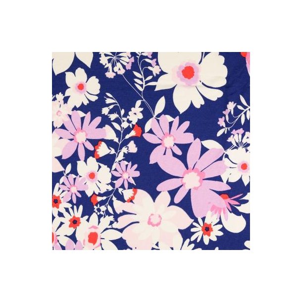 Viscose jersey, Blomster