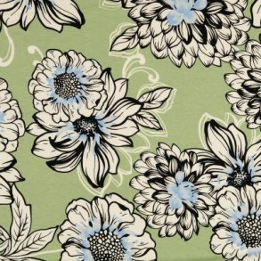 Viscose jersey, Blomster