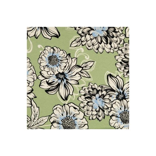 Viscose jersey, Blomster