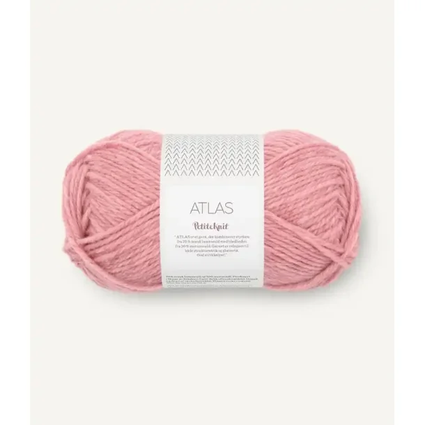 Atlas petiteknit, Rosewater melange