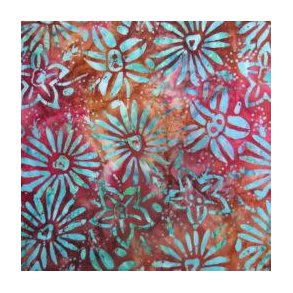 Batik Warm flowers