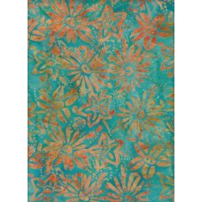 Batik Light green flower