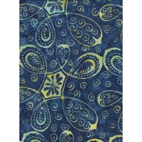 Batik dark blue symbols