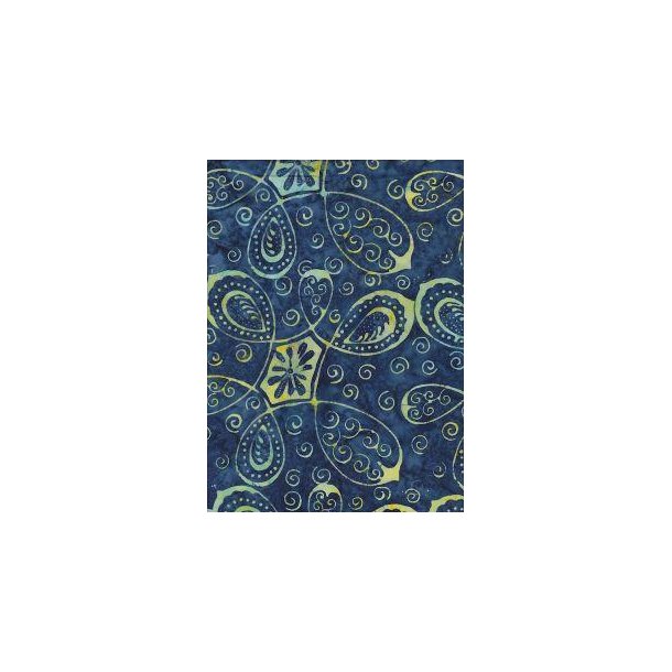 Batik dark blue symbols