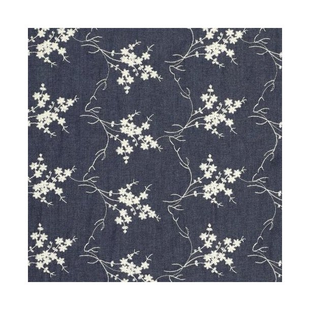 Jeans Embroidery 3,8 OZ, Dark blue