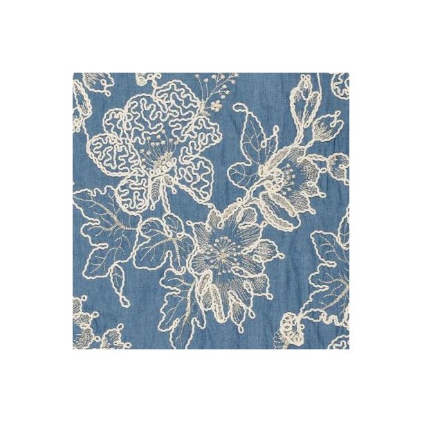 Flora embroidery Denim