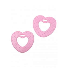 Bidehjerte 68mm Baby Pink