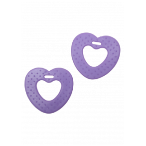 Bidehjerte 68mm Lilla