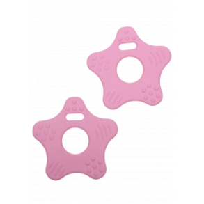 Bide stjerne 60mm Babypink