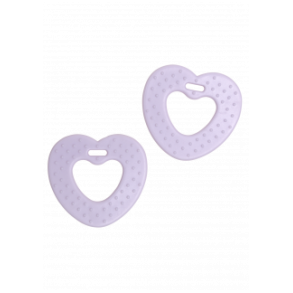 Bidehjerte 68mm Lavendel