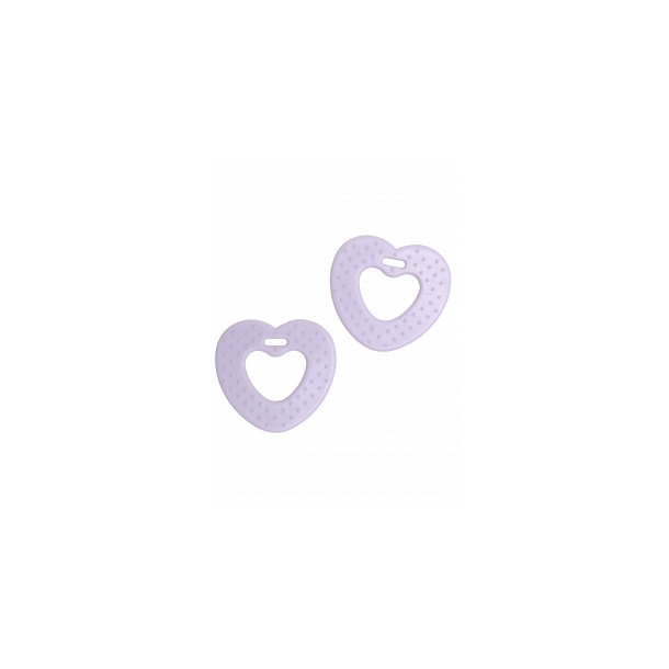 Bidehjerte 68mm Lavendel