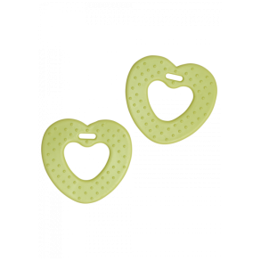 Bide hjerte 68mm Lys gr�n