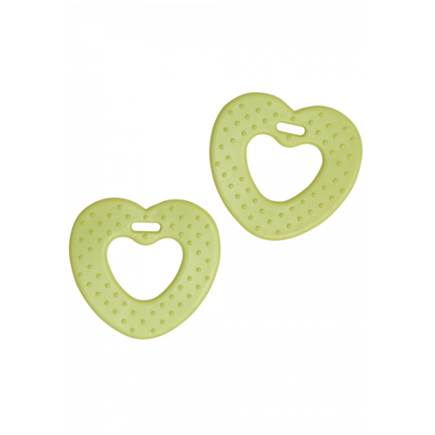 Bide hjerte 68mm Lys gr�n