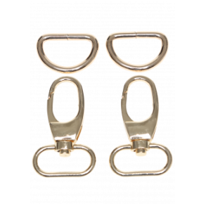 Lobster l�s m/D-ring Guld