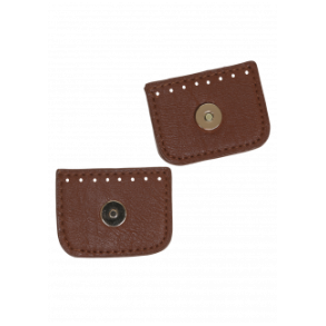 Magnet trykl�s m/flap Brun