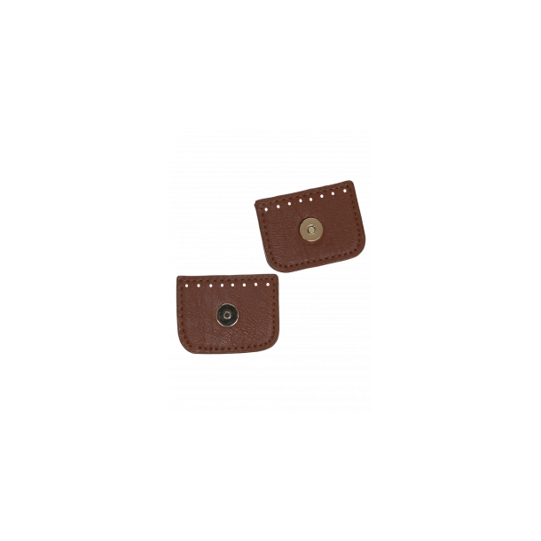 Magnet trykl�s m/flap Brun