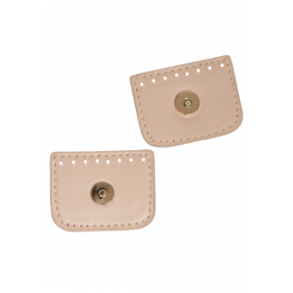Magnet trykl�s m/flap Beige