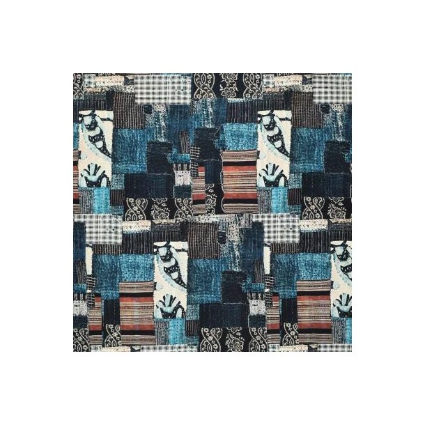 Denim Mit print cotton Twill