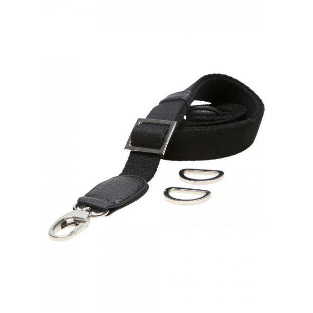 Taske skulderrem Sort/s�lv