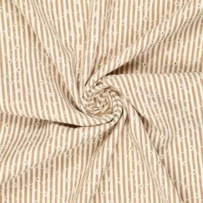 Crinkle Celine Flower embroidery, Natur