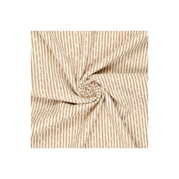 Crinkle Celine Flower embroidery, Natur