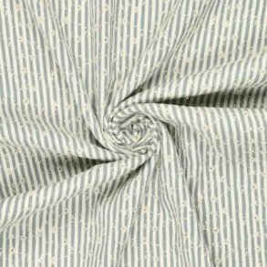 Crinkle Celine Flower embroidery, Light blue