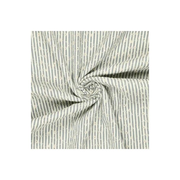 Crinkle Celine Flower embroidery, Light blue