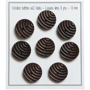 Tr�knap Leaves lines 18 mm