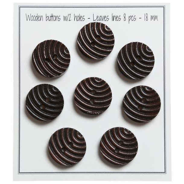 Tr�knap Leaves lines 18 mm