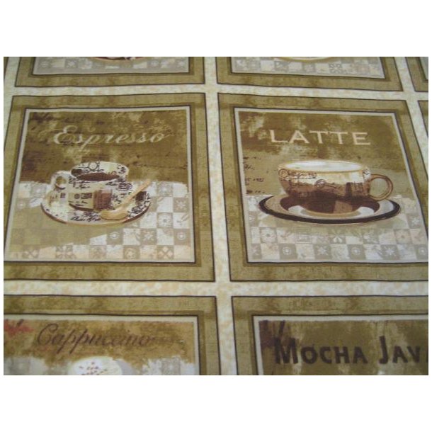 Bomuld m/coffee print